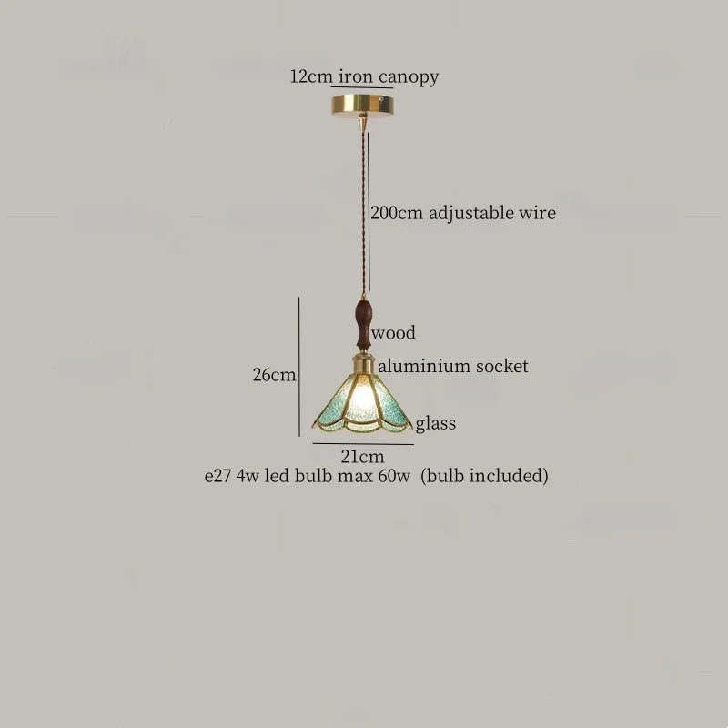 Green Vintage Pendant Light