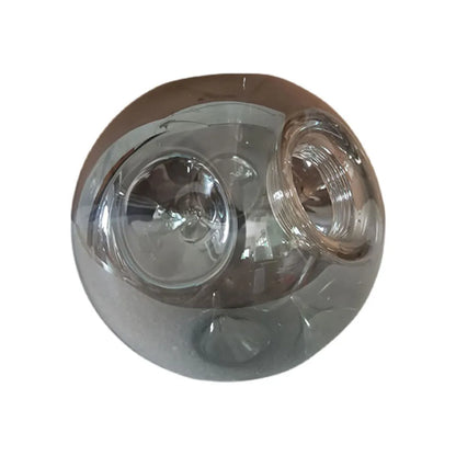 DecorBites™ Gray Glass Shade Replacement for E27 Lamp with Screw Fitter Opening