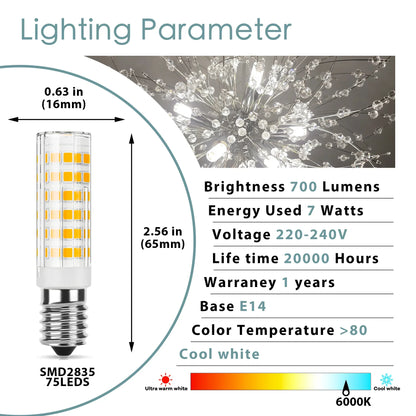 DecorBites™ G9 LED Corn Bulb 3W 5W 220V 3000K 6000K Silica Gel SMD2835 Chandelier Light