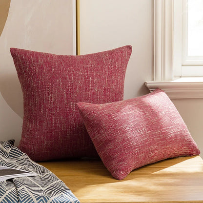 DecorBites™ Linen Cotton Throw Pillowcase 100% Polyester Cushion Cover for Home Decor