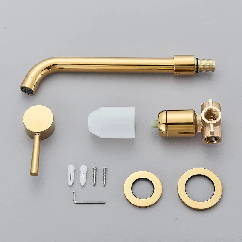 Matte Black Basin Faucet 26cm Single-Handle