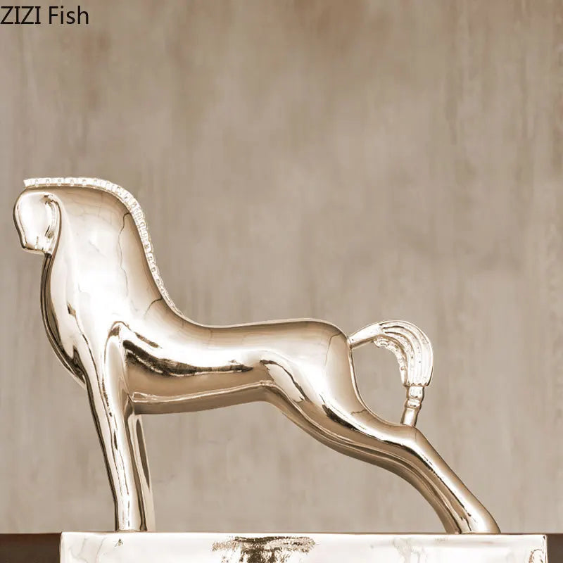 DecorBites™ Horse Resin Sculpture Modern Desk Decoration Ornaments Room Decor Aesthetics