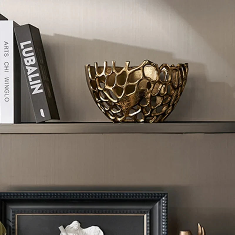 Gold Coralline Fruit Tray