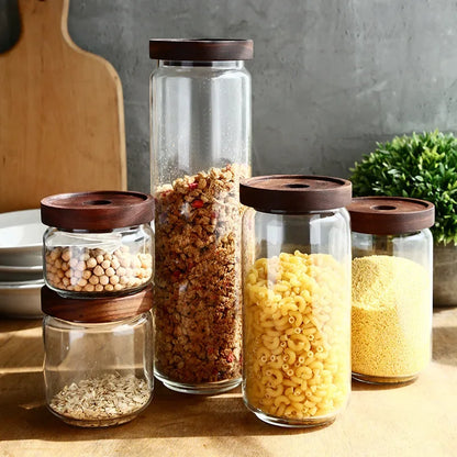 DecorBites™ Glass Hermetic Storage Jars with Airtight Lids