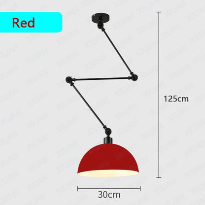 DecorBites™ Adjustable Long Arm Pendant Light for Living Room Bedroom Dining Room