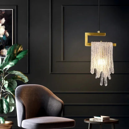 DecorBites™ Crystal LED Pendant Light: Modern Bedroom Hallway Living Room Art Decoration Fixture
