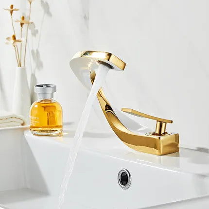 Gold Deck Bathroom Faucet
