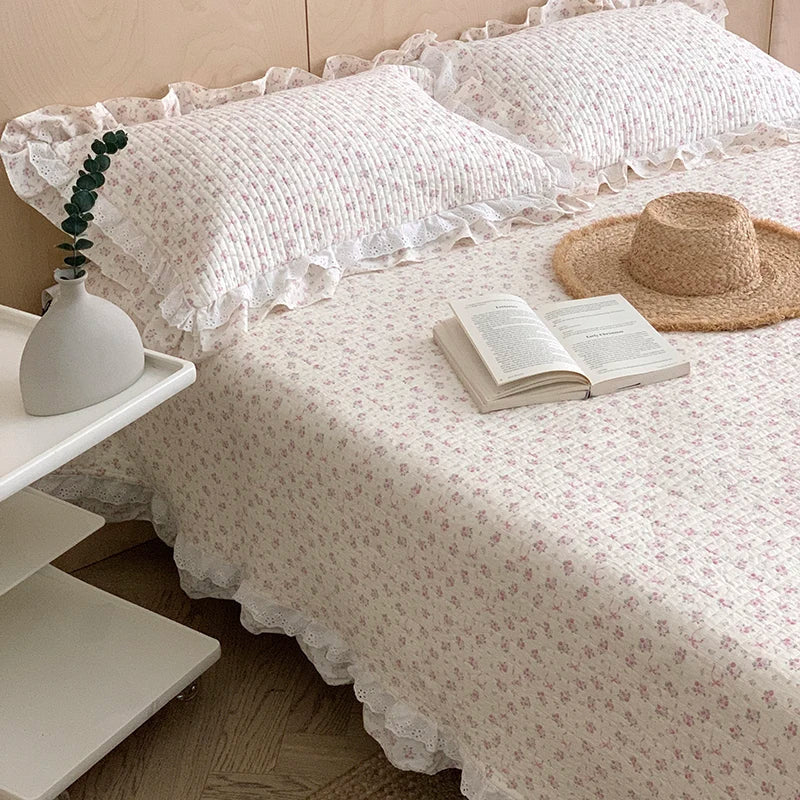 Floral Lace Bedspread Set