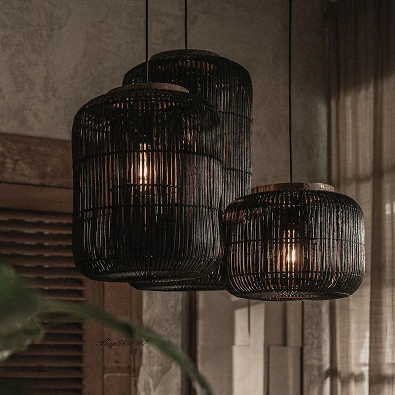 Rattan Vintage Pendant Light
