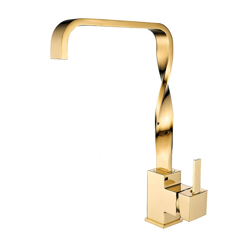 Gold Bathroom Basin Faucet Mixer