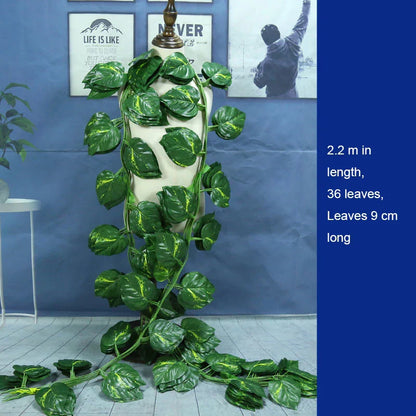 DecorBites™ Ivy Green Fake Leaves Garland Vine Wall Decoration Artificial Plants