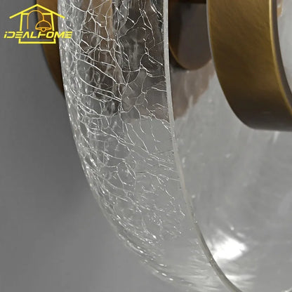 DecorBites™ Cracked Glass LED Wall Lamp Modern Minimalist Design for Home Decor
