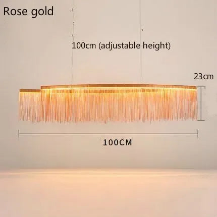 Aluminum Tassel LED Chandelier