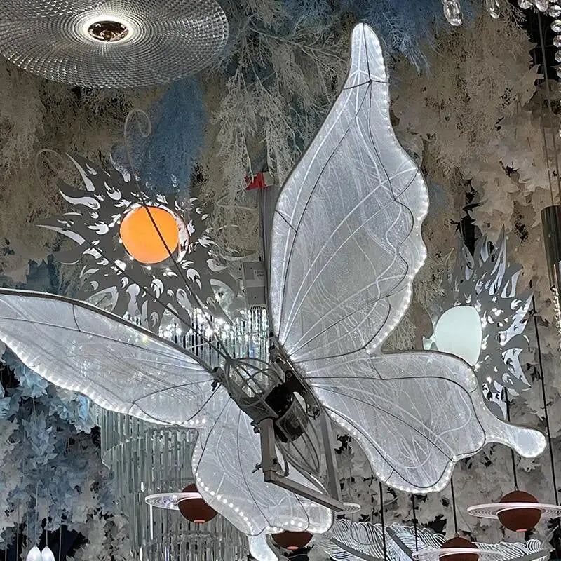 Lace Butterfly Hanging Lamp