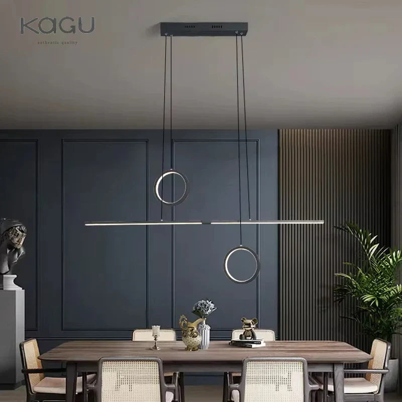 Black Aluminum Hanging Light