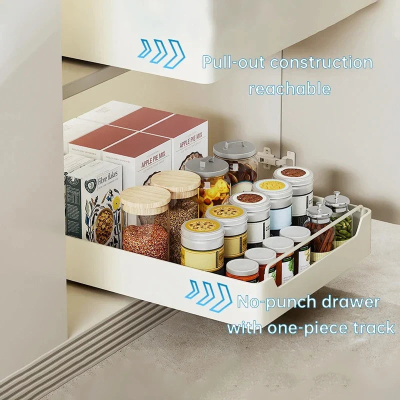 DecorBites™ Kitchen Organizer Rack for Cabinets Storage and Tableware - Slide Dish Rack