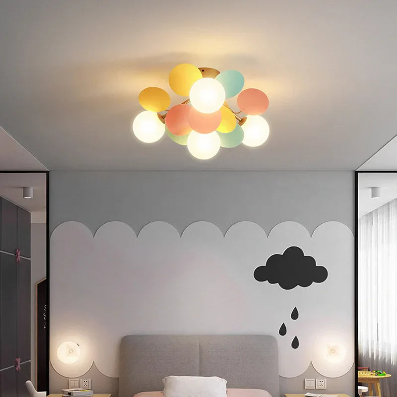Iron Glass Ceiling Chandelier