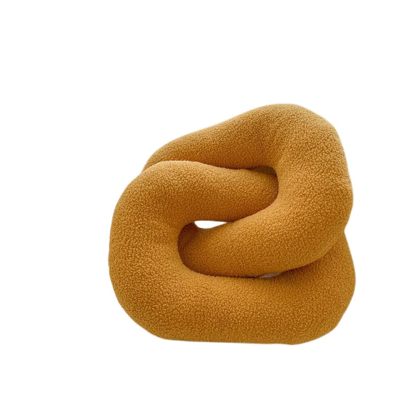 Grey Knotted Cushion Pillow