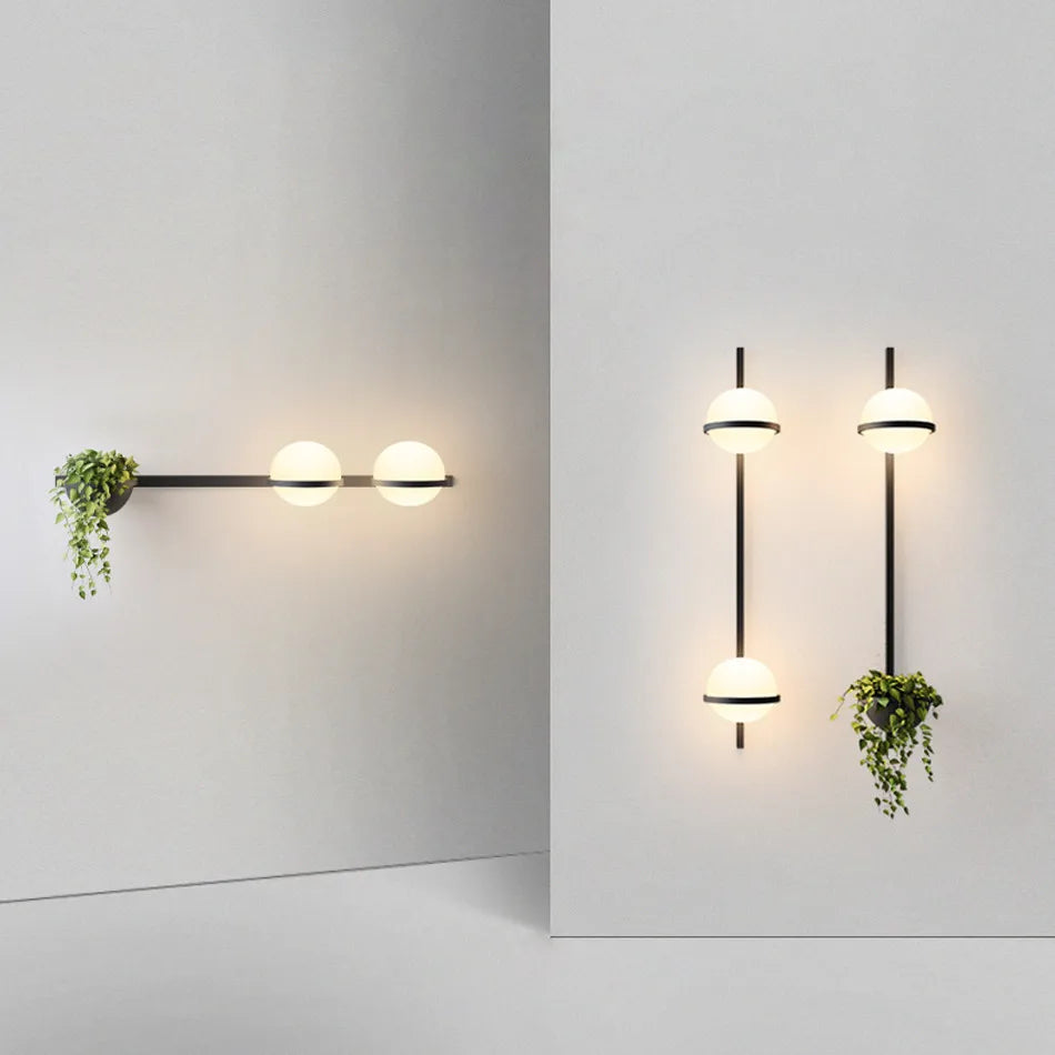 DecorBites™ LED Art Deco Plant Wall Lights - Modern Nordic Design for Home Living Room Bedroom