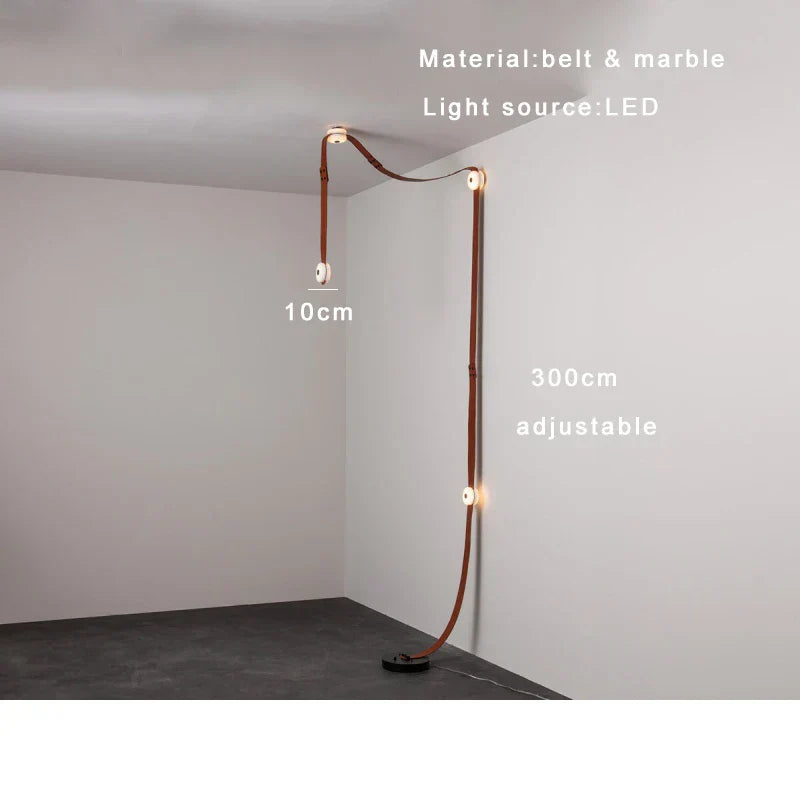 Leather Marble Dimmable Pendant
