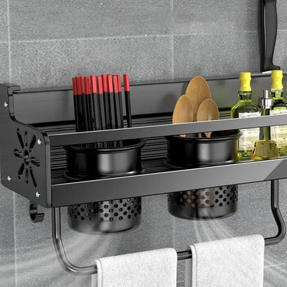 DecorBites™ Double-Layer Kitchen Organizer Wall Spice Storage Rack