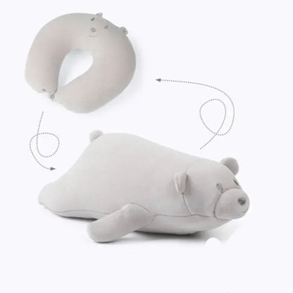 DecorBites™ Cute Plush Animal Neck Pillow for Comfortable Travel & Office Rest