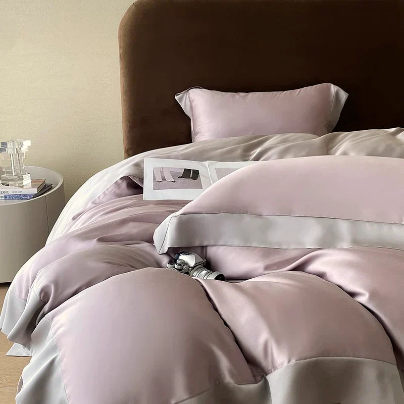 DecorBites™ Eucalyptus Fiber Bedding Set, Summer Coolness, Silky Quilt, Duvet Cover, Sheet Set