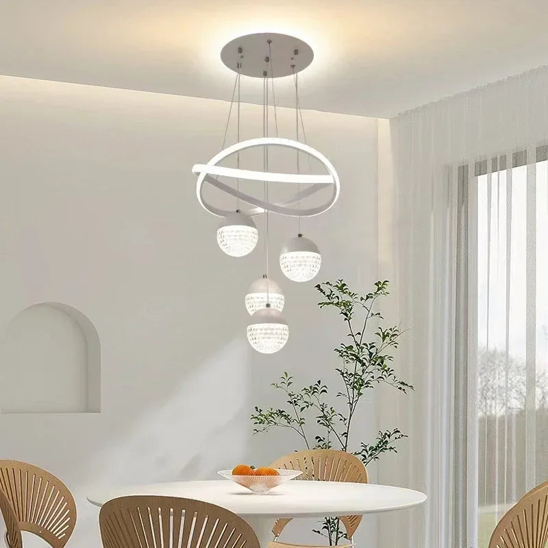 LED Ring Chandelier Dimmable Ceiling Light