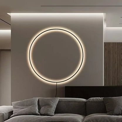 DecorBites™ LED Wall Sconce Round Ring Light Fixture - Modern Nordic Design for Home Decor
