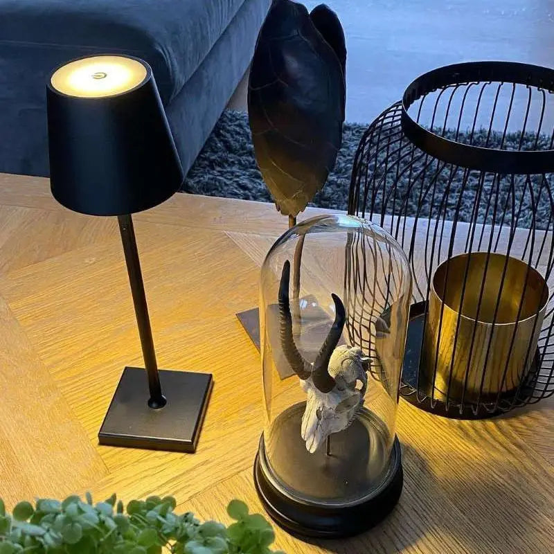 DecorBites™ Cordless LED Mosaic Table Lamp with Wireless Charger and Touch Dimmer