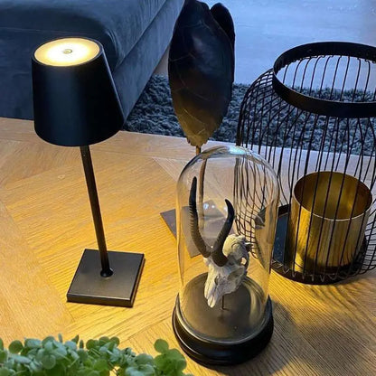 DecorBites™ Cordless LED Mosaic Table Lamp with Wireless Charger and Touch Dimmer