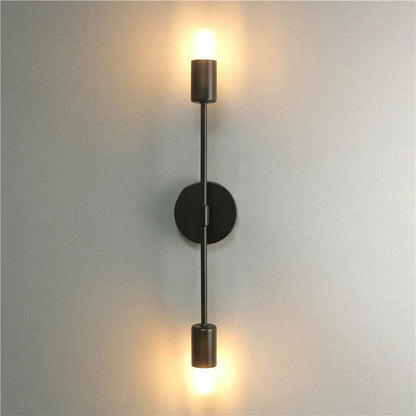 DecorBites™ LED Wall Lamp: Modern Two Arm E27 Bedroom Lighting for Bedside, Bathroom Mirror, Vanity.