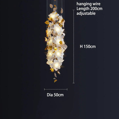 DecorBites™ Crystal Flower Luxury Chandelier for Home Decor