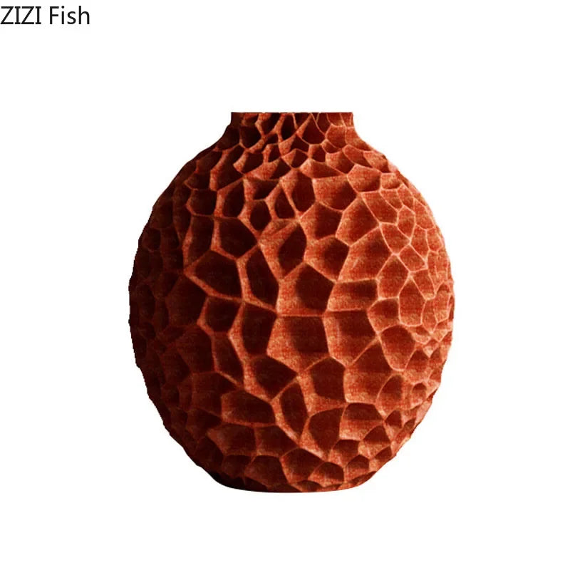 DecorBites™ Honeycomb Texture Vase for Artificial Flower Arrangement