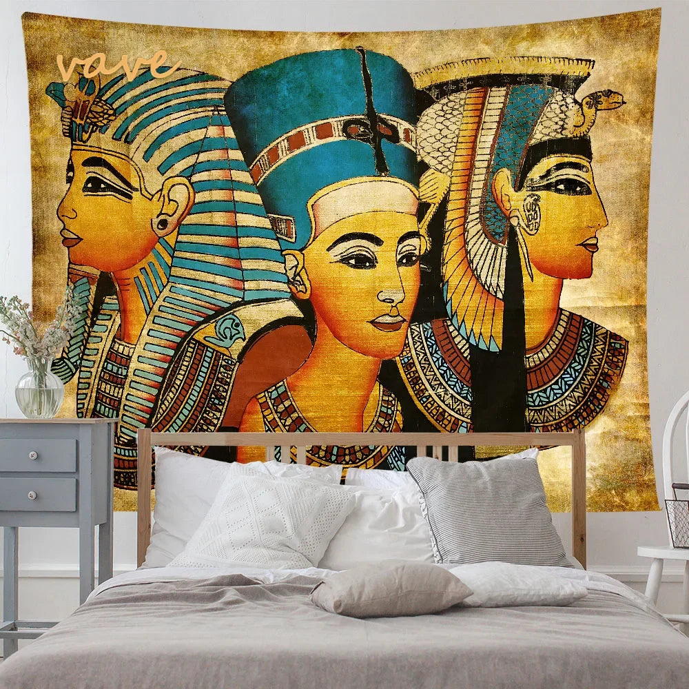 DecorBites™ Egyptian Mandala Tapestry Wall Hanging for Bohemian Hippie Room Decor
