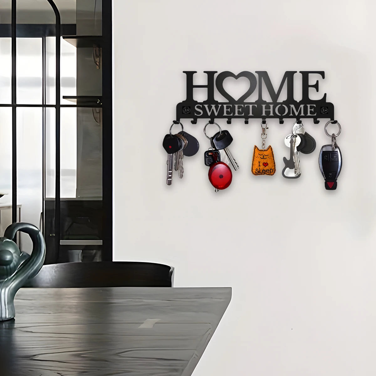 Black Metal Key Holder