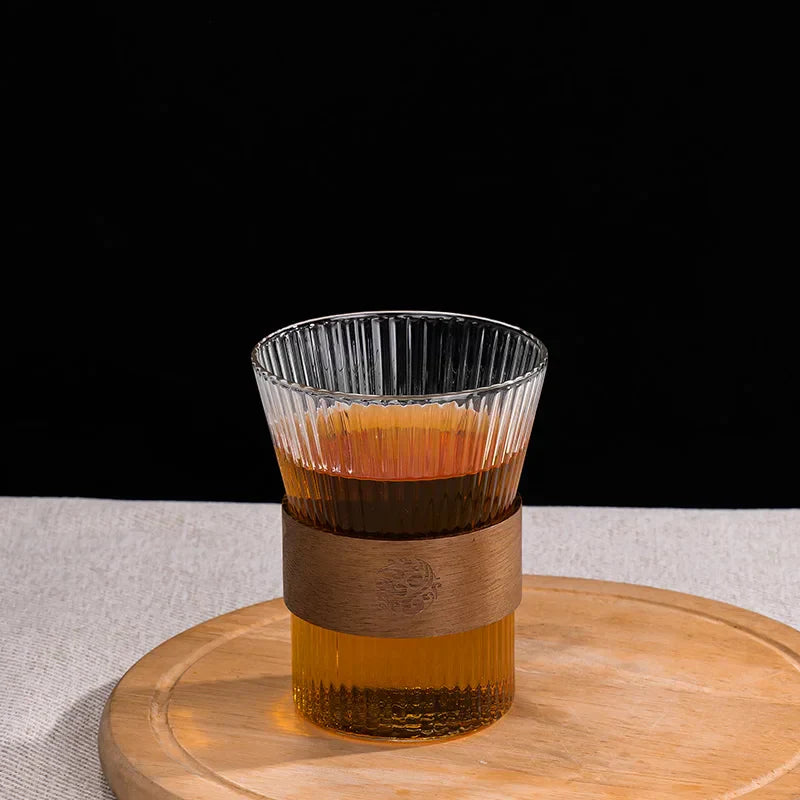 Glass Walnut Tea Cup Set