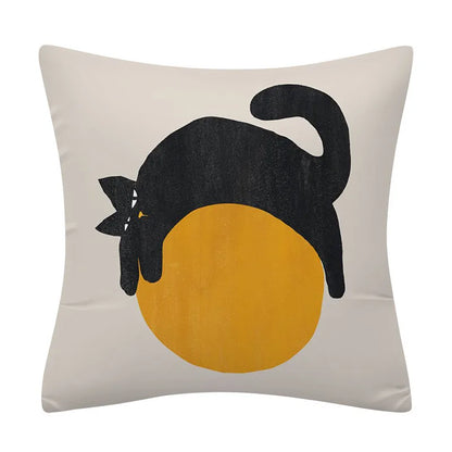 DecorBites™ Geometry Pattern Cushion Cover Polyester Cotton Sofa Pillowcase Home Decor