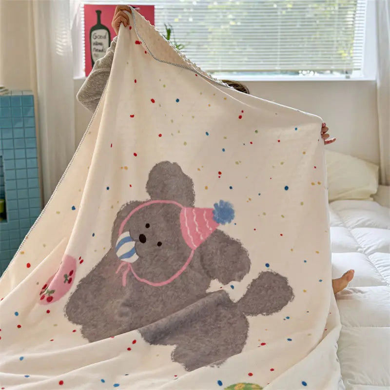 Velvet Cartoon Nap Blanket