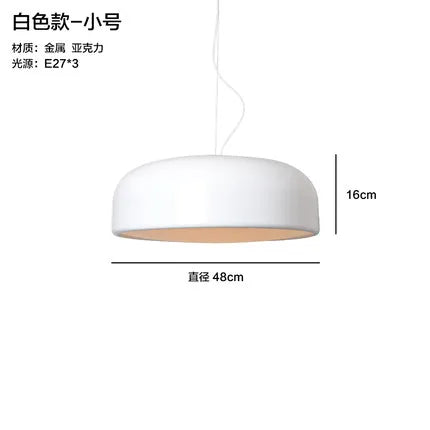Black Nordic Pendant Light Glossy Dia60cm
