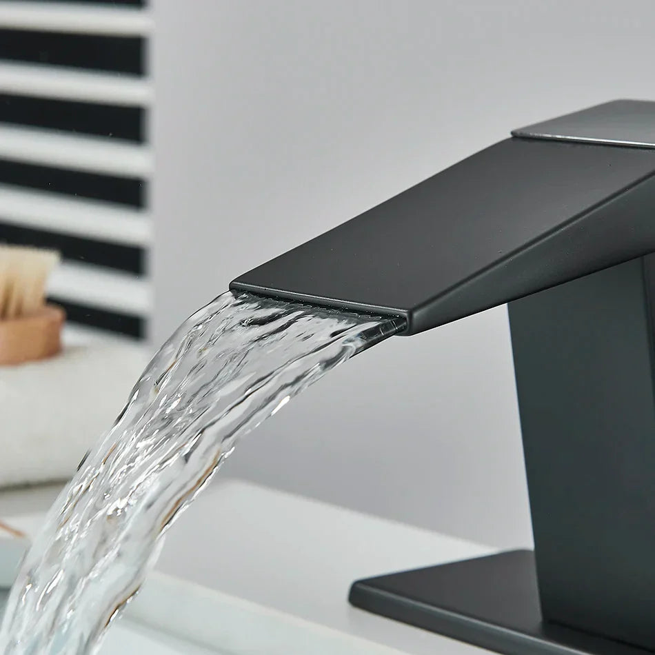 Brass Kitchen Mixer Faucet Matte Grey Finish