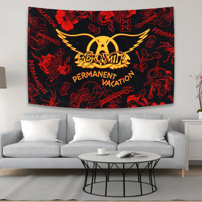 DecorBites™ Aerosmith Band Tapestry Room Decor Art Flag Bohemia Aesthetic Wall Hanging