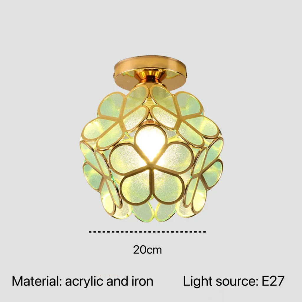 Acrylic Pendant Lamp Flower Design