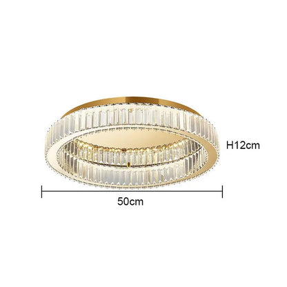 DecorBites™ Crystal LED Chrome Ceiling Light Stainless Steel Art Lighting