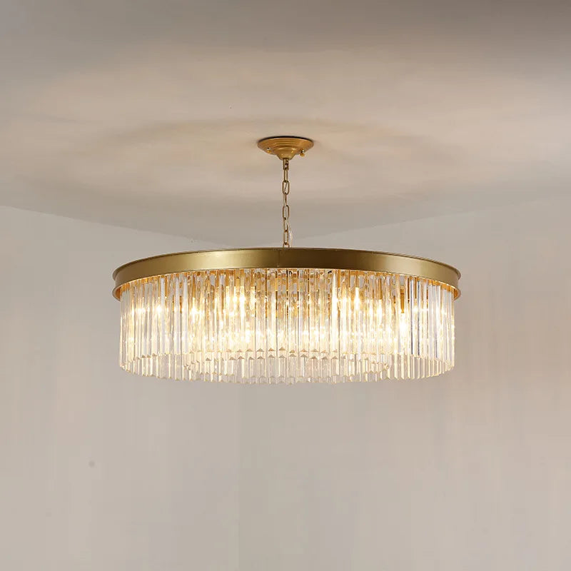 DecorBites™ Dual Purpose Crystal Chandelier Ceiling Lamp for Bedroom Living Room