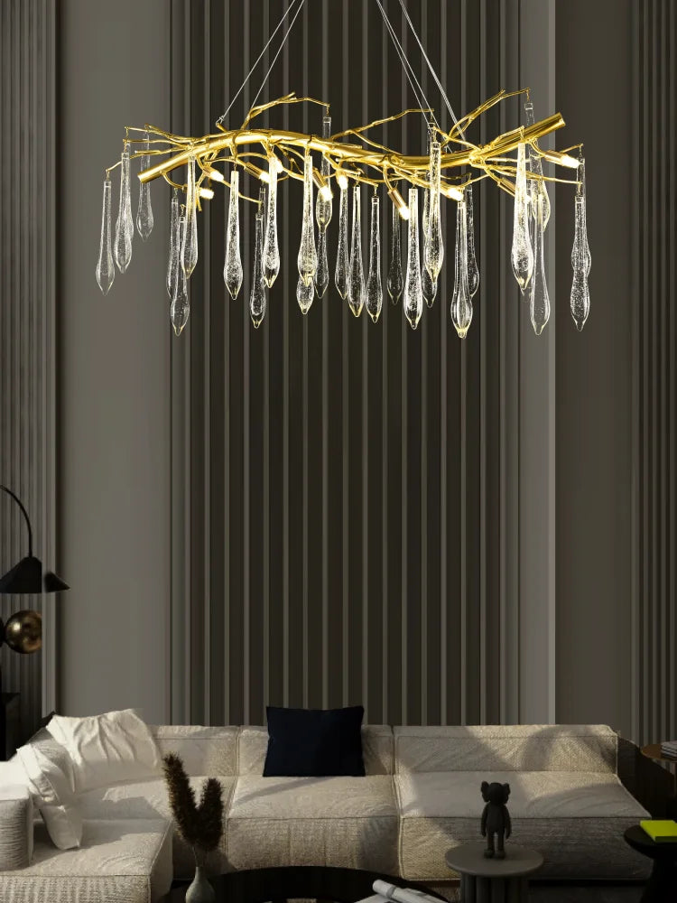 Droplet Crystal Chandelier
