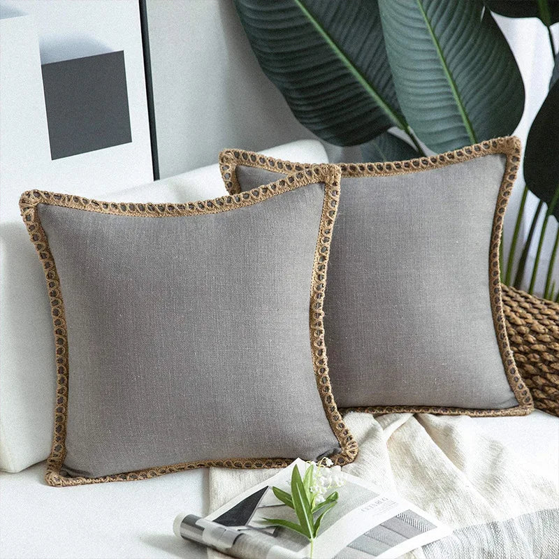 Cotton Linen Cushion Cover