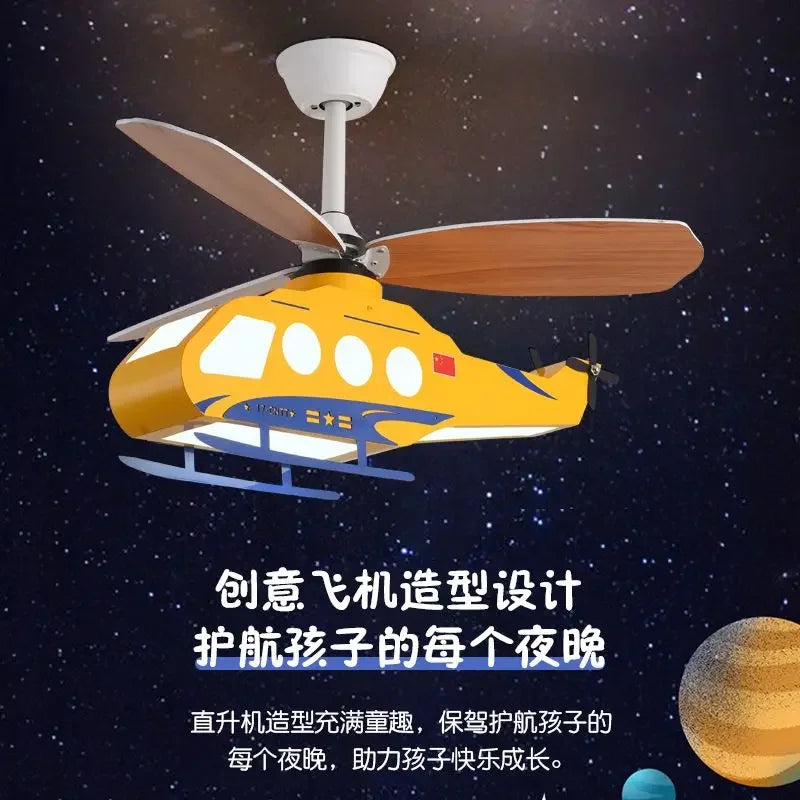 Boys' Helicopter Ceiling Light