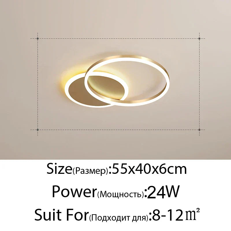 Round LED Foyer Chandelier