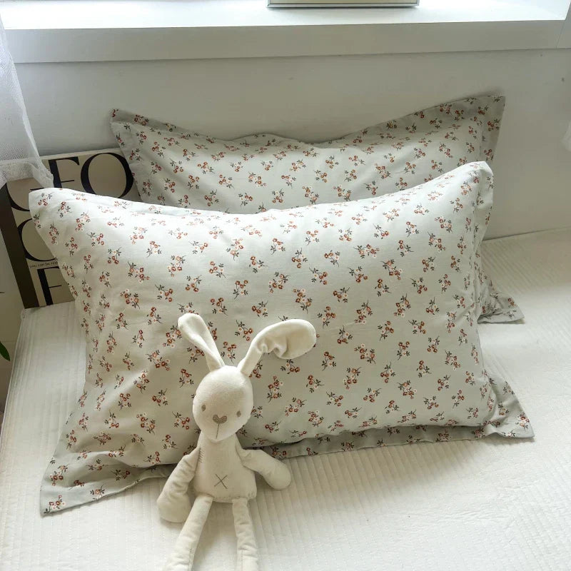 Floral Cotton Pillowcase Set